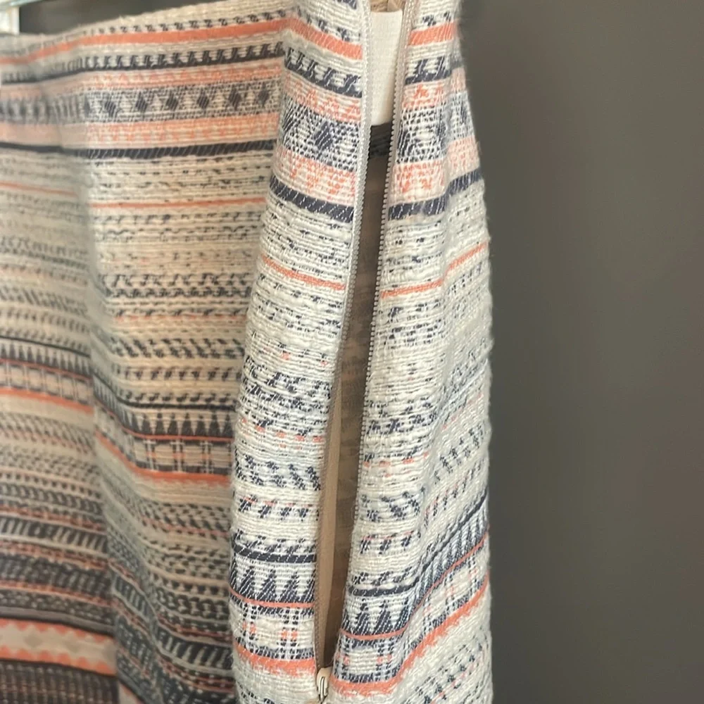 Katherine Barclay Montreal Size 2 Textured Multicolor Lined ‎ Skirt
